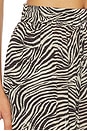 view 7 of 7 Lise Wide Legged Pants With Side Slits in Graphic Zebra