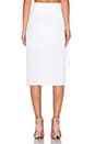view 3 of 4 Crepe Drape Insert Skirt in White