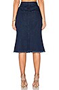 view 3 of 4 Denim Button Up Skirt in Mid Blue