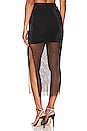 view 3 of 5 Dayana Crystal Fishnet Midi Skirt in Black