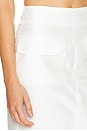 view 6 of 6 Carmella Front Split Pencil Skirt in Ivory