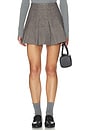 view 1 of 6 Mimmy Pleat Mini Skirt in Charcoal