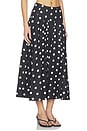 view 2 of 6 JUPE YASMIN in Black / Ivory Polka Dot