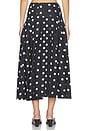 view 4 of 6 JUPE YASMIN in Black / Ivory Polka Dot