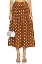 view 1 of 6 JUPE AMABELLE in Spice & Ivory Polka Dot
