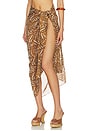 view 3 of 6 Aminta Midi Sarong in Abstract Animal