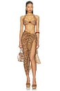 view 5 of 6 Aminta Midi Sarong in Abstract Animal