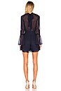 view 3 of 3 Mock Neck Romper in Navy