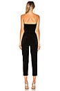 view 4 of 3 Velvet Strapless Jumpsuit in Black