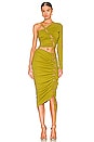 view 4 of 4 Posey Asymmetrical Crop Top in Moss