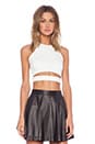 view 1 of 3 Crop Top with Band in White