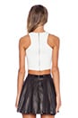 view 3 of 3 Crop Top with Band in White