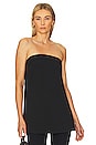 view 1 of 5 Anamika Strapless Round Edge Top in Black