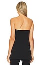 view 4 of 5 Anamika Strapless Round Edge Top in Black