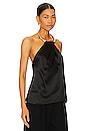 view 2 of 4 Oxana Draped Necklace Top in Black