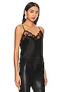 view 2 of 4 Alani Lace Trim Camisole in Black