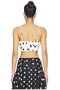 view 3 of 4 Yulia Top in Ivory / Black Polka Dot