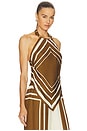 view 2 of 4 Skye Top in Spice & Ivory Scarf Print