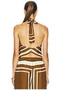 view 3 of 4 Skye Top in Spice & Ivory Scarf Print