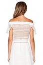 view 3 of 4 Diamond Lace Off Shoulder Top in White