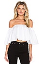 view 1 of 3 Off Shoulder Elastic Top in White
