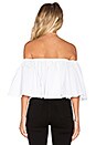 view 3 of 3 Off Shoulder Elastic Top in White