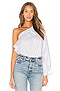 view 1 of 4 One Shoulder Top in White