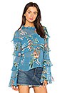 view 2 of 4 Delphine Top in Blue