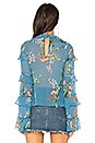 view 3 of 4 Delphine Top in Blue