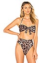 view 2 of 5 PARTE SUPERIOR DEL BIKINI ATAR DELANTE in Leopard