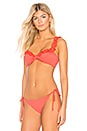 view 2 of 4 TOP BIKINI in Hot Coral