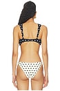 view 3 of 4 TOP BALCONNET BRIDGET in Black & Ivory Polka Dot