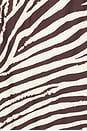 view 5 of 5 Malta Bikini Top With Center Beaded Ties in Graphic Zebra