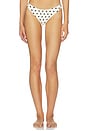 view 1 of 4 BAS DE MAILLOT DE BAIN MIRA in Ivory & Black Polka Dot