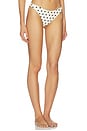 view 2 of 4 BAS DE MAILLOT DE BAIN MIRA in Ivory & Black Polka Dot