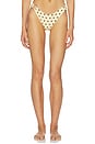 view 1 of 4 Halia Bikini Ring Bottom in Lemon Polka Dot