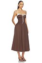view 2 of 3 VESTIDO THOMAS in Coffee