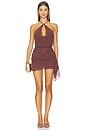 view 1 of 3 Lorenzo Dress in Chocolate