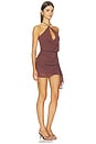 view 2 of 3 Lorenzo Dress in Chocolate