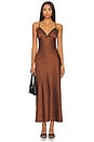 view 1 of 3 VESTIDO CAMILLE in Chocolate