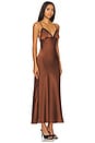 view 2 of 3 VESTIDO CAMILLE in Chocolate