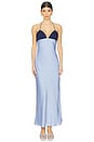 view 1 of 3 Wolfe Dress in Chambray & Navy