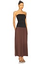 view 2 of 3 Santal Dress in Black & Brown
