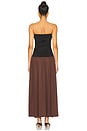 view 3 of 3 Santal Dress in Black & Brown