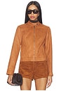 view 2 of 5 CHAQUETA EFFIE MOTO in Tan