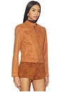 view 3 of 5 CHAQUETA EFFIE MOTO in Tan