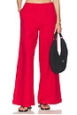 view 1 of 6 ワイドレッグパンツ in Red