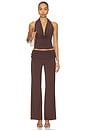 view 5 of 6 PANTALON PAOLO in Coffee