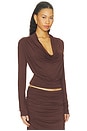 view 2 of 4 Rosalind Top in Chocolate