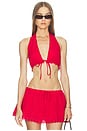 view 1 of 4 x REVOLVE Eyelet Halter Top in Red